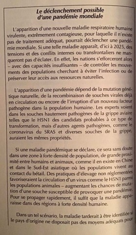 Coronavirus : Et si la CIA avait tout prédit depuis 2009
