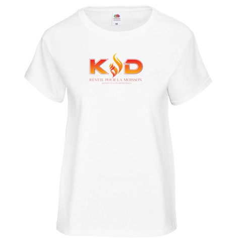 T-shirt femme manches courtes avec logo Réveil pour la moisson T-shirt femme manches courtes avec logo Réveil pour la moisson